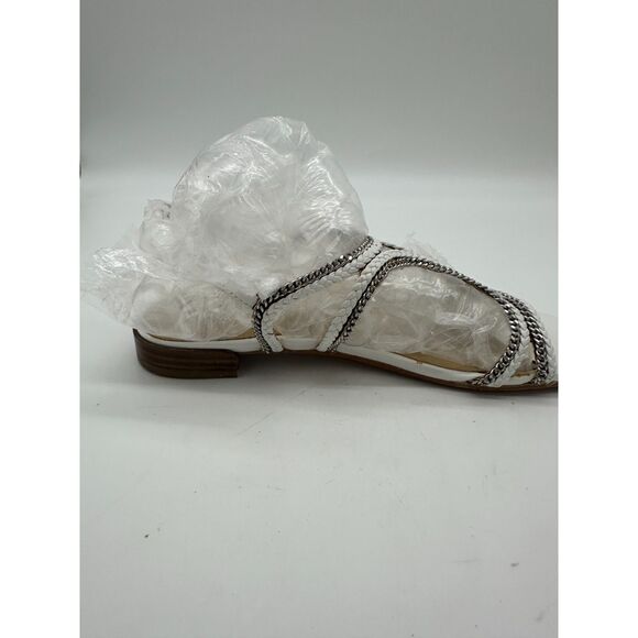 Stuart Weitzman SamoaSandals for Women Samoa Flat Sandal Sz 6.5 White - Picture 3 of 9